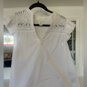 White linen blouse never worn missed
